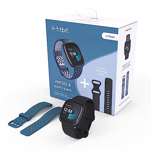 Fitbit Versa 4 Bundle (with Sports Band) Fitness Smartwatch with Built-in GPS and up to 6 Days Battery Life - Compatible with Android and iOS. von Fitbit