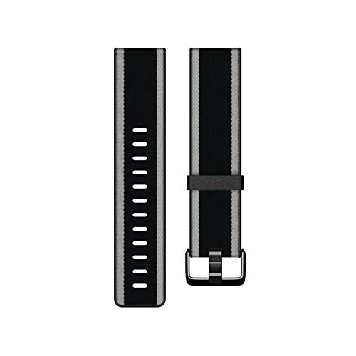 Fitbit Versa Lite Gewebe-Hybrid-Armbänder, Schwarz/Grau, G von Fitbit