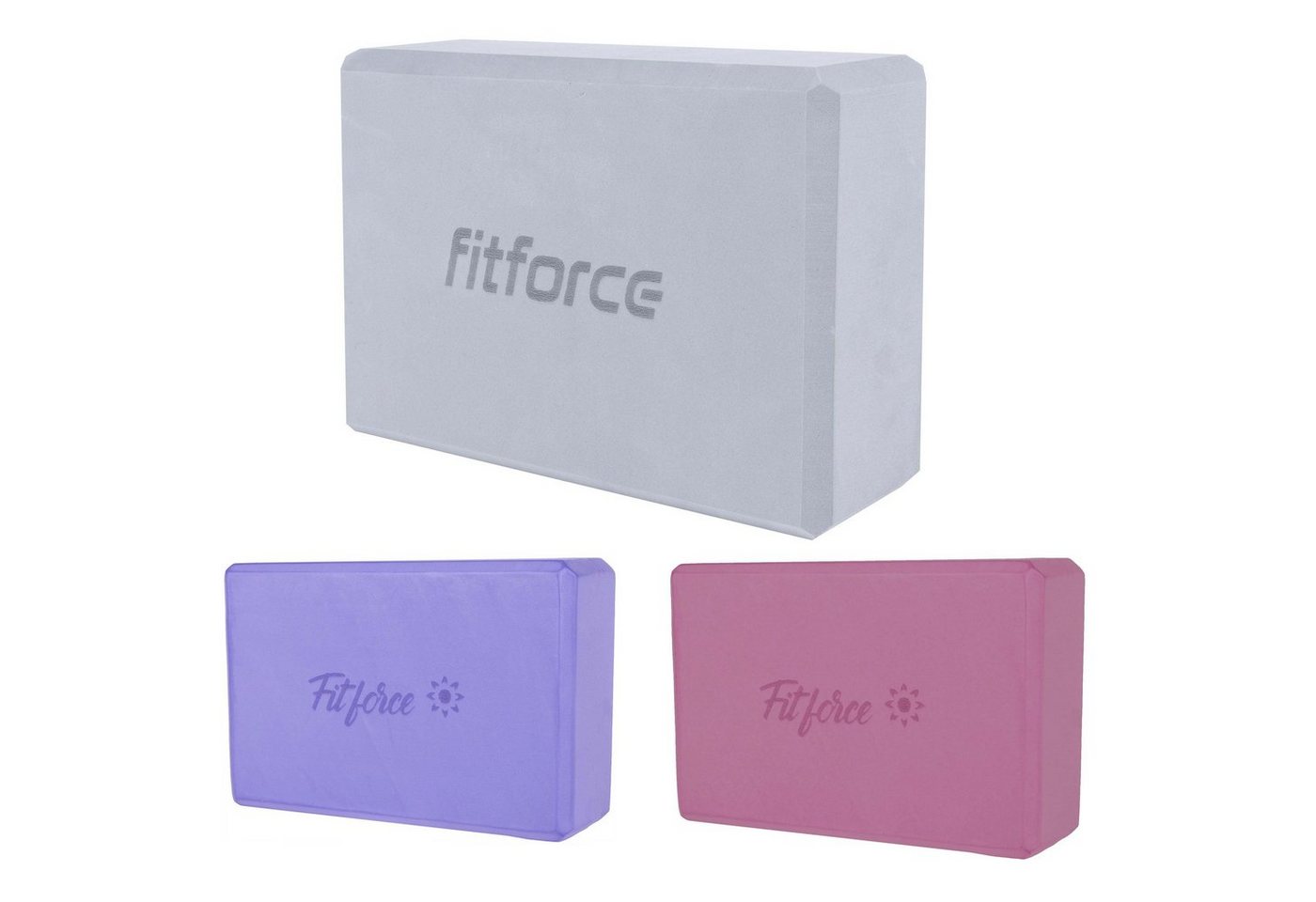 Fitforce Yogablock Fitforce Yoga Block 23 x 15 x 8 cm, rutschfest, wasserabweisend von Fitforce