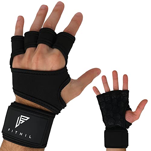 Fithil Fitness Krafttraining Handschuhe für Herren und Damen - Trainingshandschuhe für Crossfit, Gym und Bodybuilding - Sporthandschuh für Hanteln, Pull Up Bar und Gewichte (L) von Fithil