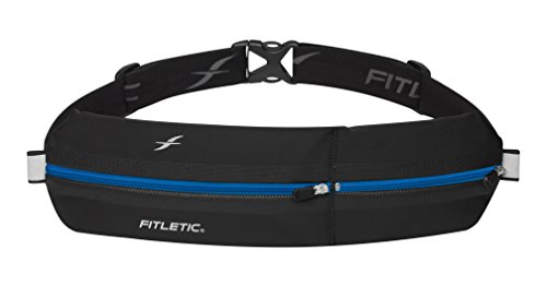 FITLETIC Ceinture Bolt 2 poches imperméables - noir / blanc von Fitletic