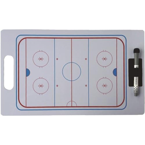 Fituenly Eishockey-Taktiktafel - Abwischbare Wiederverwendbare Puck-Trainings- und Taktik-Anzeigetafel für Eishockeyzubehör von Fituenly