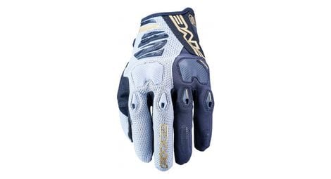 five gloves enduro 2 handschuhe schwarz   grau   gold von Five Gloves