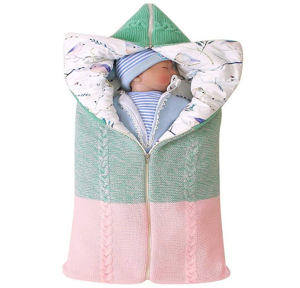 Fivejoy Neugeborenen-Geschenkset Wickeldecke, Multifunktional Schlafsack Kinderwagen Decke, Juoungle von Fivejoy