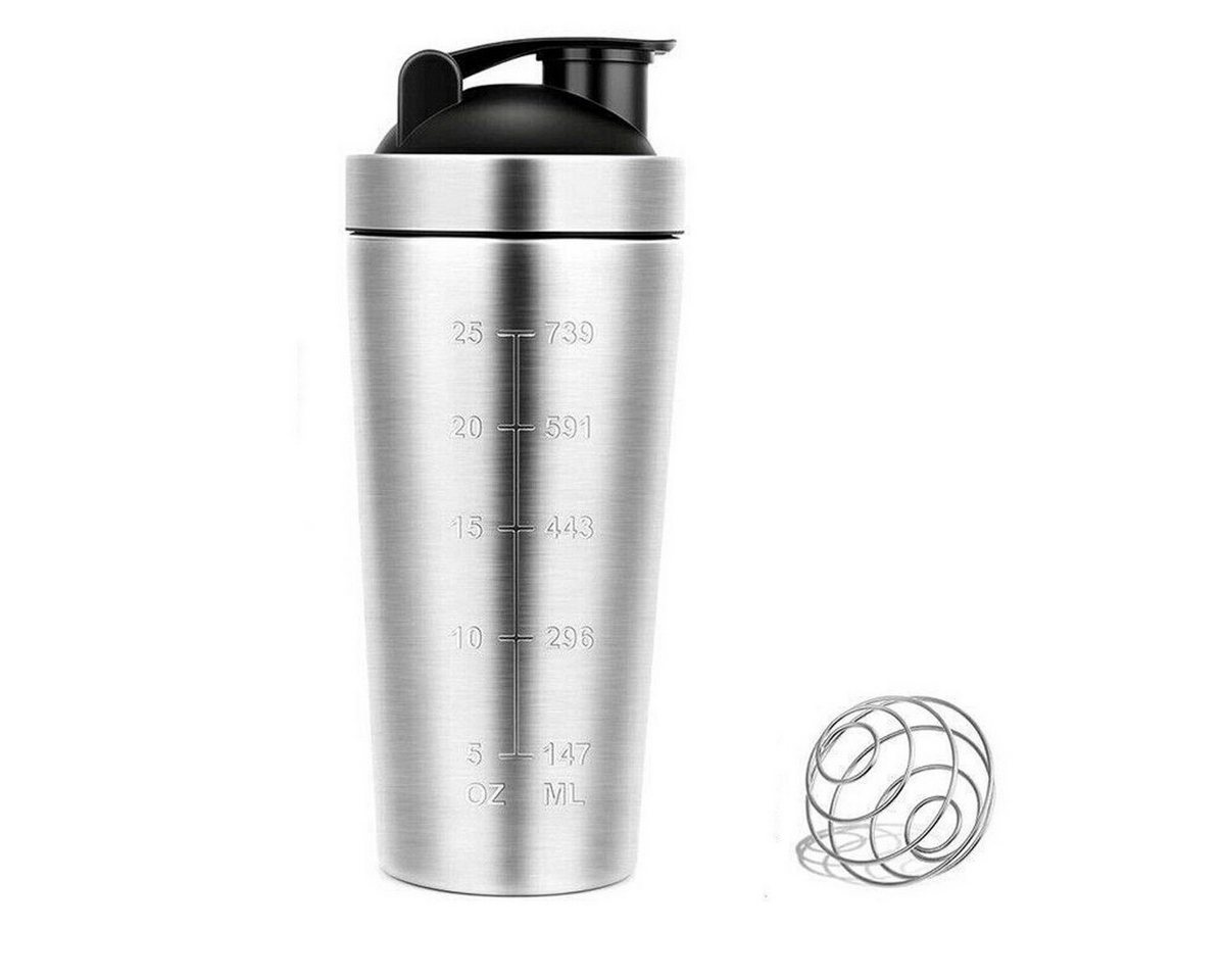 Fivejoy Protein Shaker 304 Einzel -Layer Edelstahl -Proteinvibrationsflasche Multi -Funktion, (1-tlg), Eiweißpulver, Milkshake -Tasse, Fitness -Sport -Shake -Tasse im Freien von Fivejoy