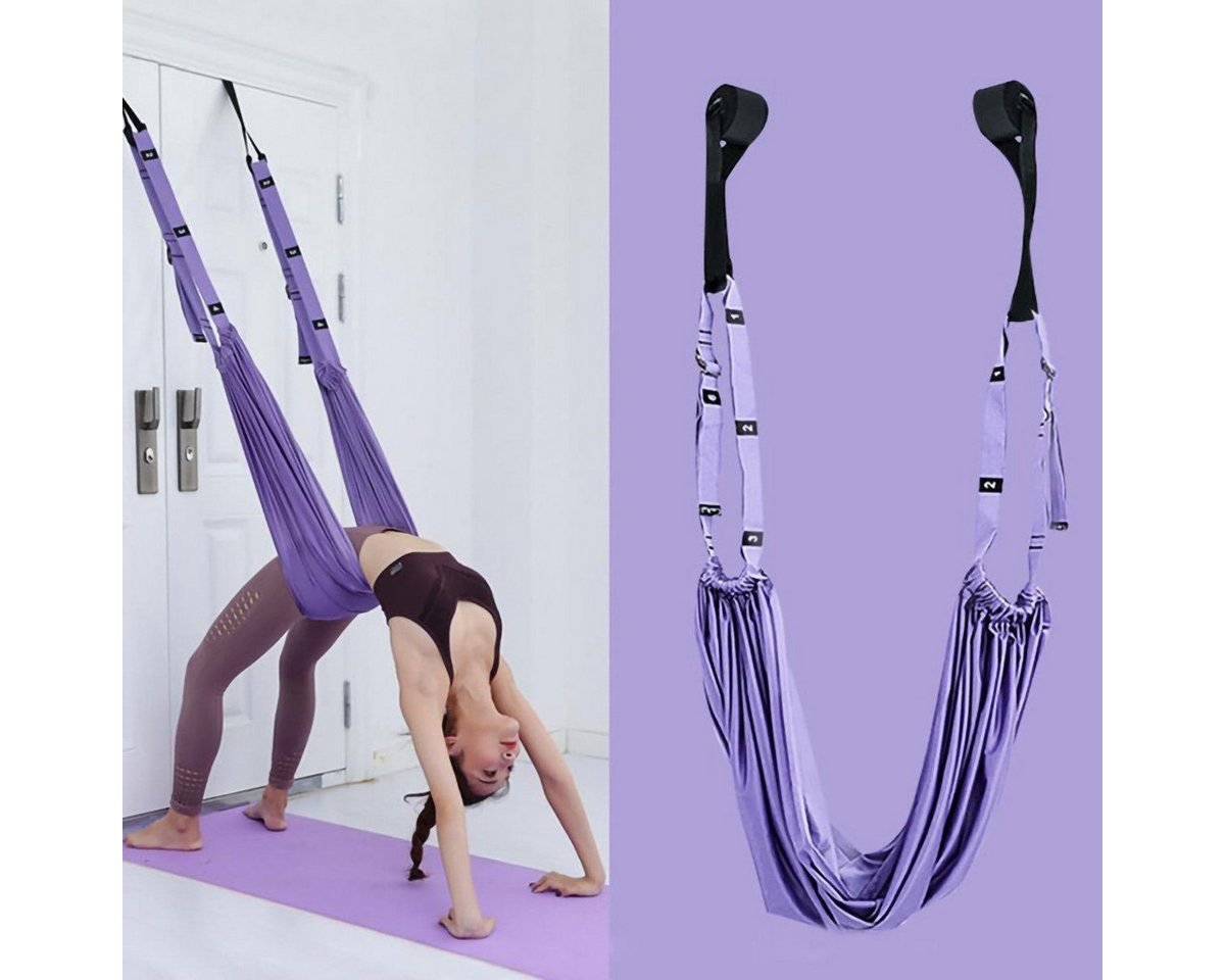 Fivejoy Yogagurt Yoga-Stretching-Gurt, Aerial-Yoga-Seil gegen Rückenschmerzen, Taillen-Hinterbein-Stretch-Gurt, Fitness-Stretching-Assist-Trainer von Fivejoy