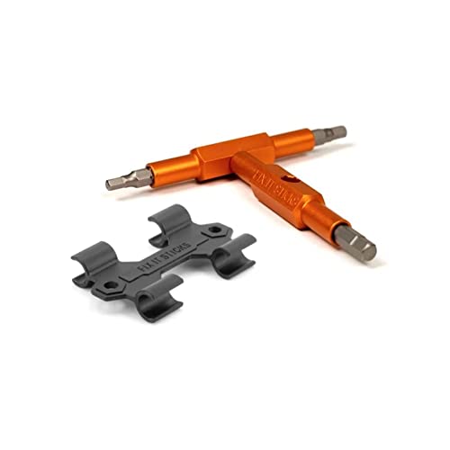 Fix It Sticks Original T-Griff Werkzeug - Roadie Set A (3,4,5 mm Sechskant/Kreuzschlitz #2) mit Halterung von Fix It Sticks