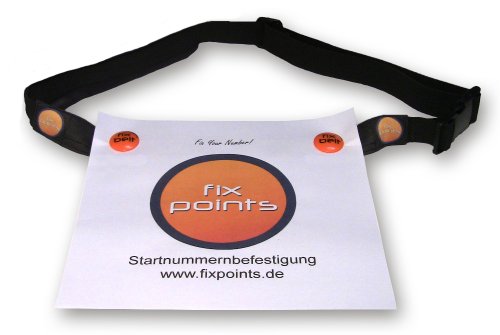 Fixpoints Fixbelt - Magnet-Startnummernband (orange (ohne Tasche)) von Fixpoints