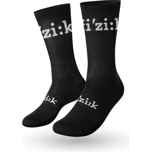 Fizik Team Edition Fahrradsocken, schwarz/weiß, 109,22 cm von Fizik