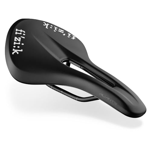 Fizik Tempo Aliante R5 Rennradsattel, karbonverstärkte Schale mit Schienen aus Legierung, 155 mm Breite, Schwarz von Fizik