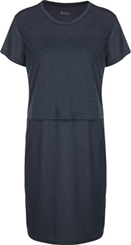 FJALLRAVEN Damen High Coast T-Shirt Dress W Kleider, Marineblau, XL von Fjäll Räven