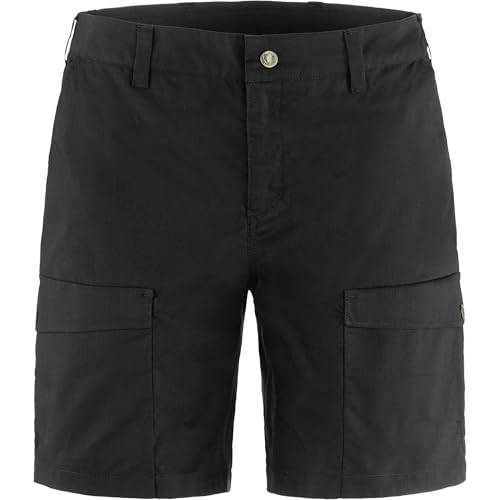 Fjällräven Damen Abisko Hybrid Trail Shorts, Black, 48 von Fjällräven