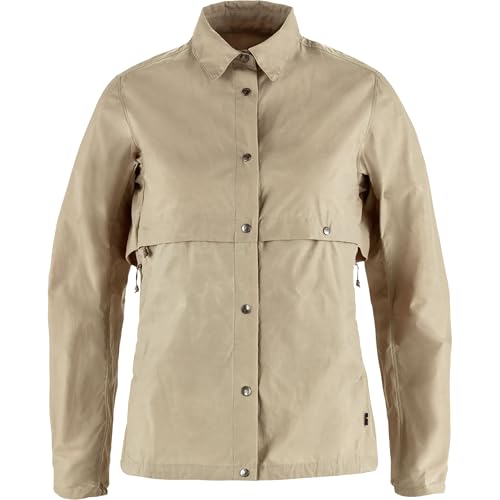 Fjällräven Damen Hoja Rider's Wind Jacke, fossil, S von Fjällräven