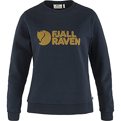 Fjallraven Womens Logo Sweater W Sweatshirt, Dark Navy, L von Fjäll Räven