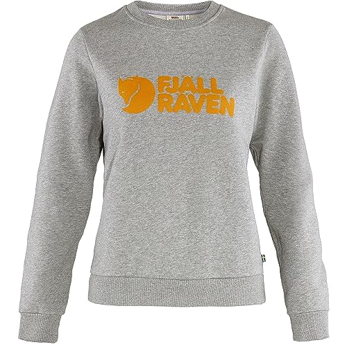 Fjallraven 84143 Logo Sweater W Sweatshirt Womens Grey-Melange L von Fjäll Räven