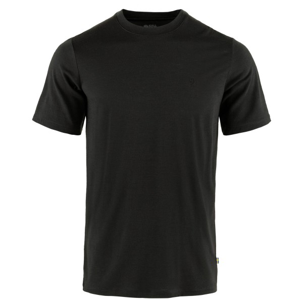 Fjällräven - Abisko Wool S/S - T-Shirt Gr L schwarz von Fjällräven
