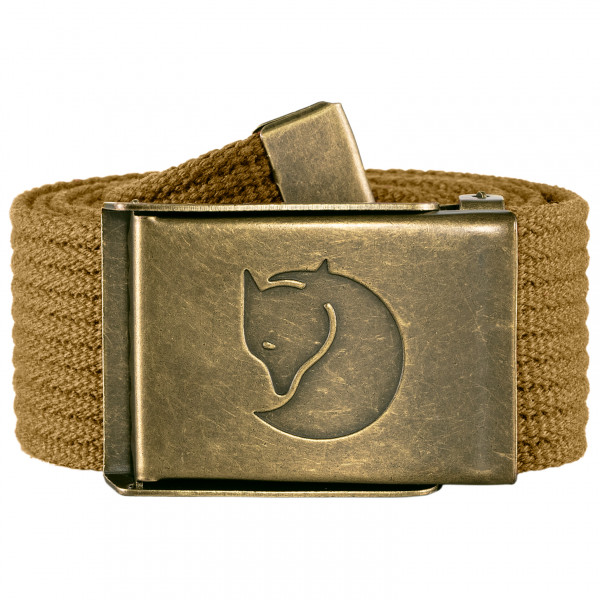 Fjällräven - Canvas Brass Belt 4 cm - Gürtel Gr 120 x 4 cm oliv von Fjällräven
