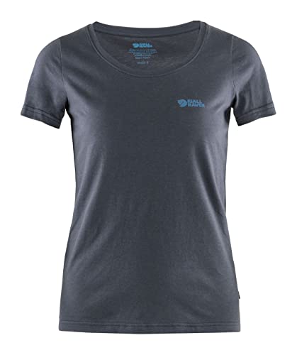 FJALLRAVEN Damen Logo T-Shirt W Unterhemd, Marineblau, M von FJALLRAVEN