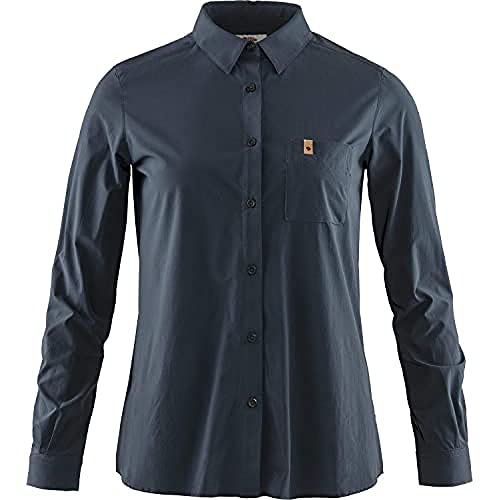 Fjällräven Damen Övik Lite Shirt Ls W Unterhemd, Marineblau, L EU von FJALLRAVEN