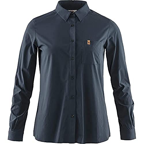FJALLRAVEN Unisex-Erwachsene Övik Lite Shirt Ls W Unterhemd, Marineblau, S von Fjäll Räven