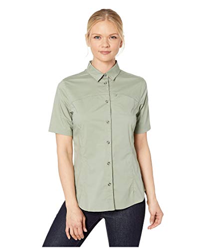 Fjallraven Damen Shirt High Coast Stretch Shirt SS W, Sage Green, S, F89846 von Fjäll Räven