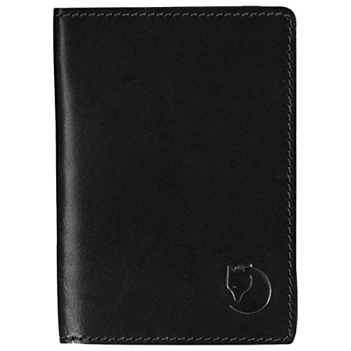 Fjällräven F77363-550 Leather Passport Cover, Black, One Size, Einheitsgröße von Fjäll Räven