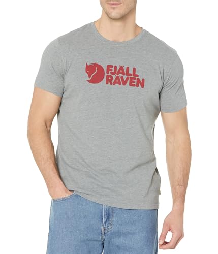 Fjallraven 87310-051 Logo T-Shirt M T-Shirt Herren Grey Melange Größe L von Fjallraven