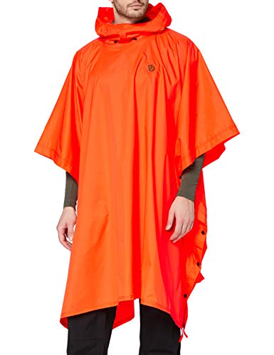 Fjällräven Poncho Mit Kapuze, orange (Safety Orange), Einheitsgröße von Fjällräven