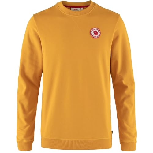 Fjällräven Herren Sweatshirt 1960 Logo Badge Sweater, Farbe:Mustard Yellow, Größe:2XL von Fjällräven