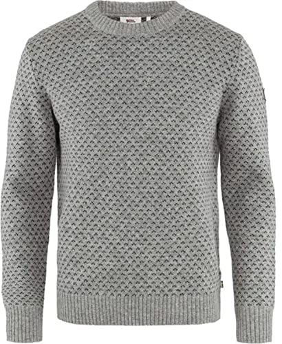 Fjallraven Herren Sweatshirt Övik Nordic Sweater M, Grey, M, 82020 von Fjäll Räven