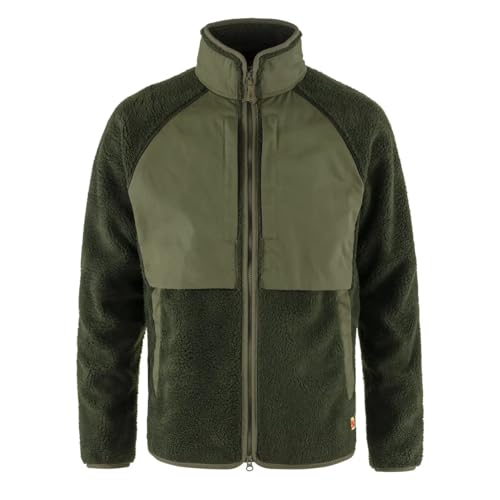Fjällräven Herren Vardag Pile Jacke, Deep Forest/Laurel Green, XL von Fjällräven