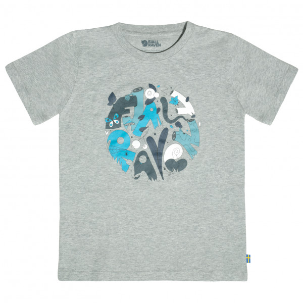 Fjällräven - Kid's Forest Findings T-Shirt - T-Shirt Gr 116 grau von Fjällräven