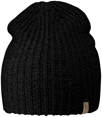 Fjallraven Övik Melange Beanie Hat - Black, 1 Size von Fjallraven