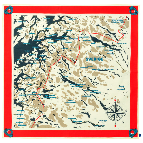 Fjällräven - Swedish Classic Map Scarf - Halstuch Gr One Size bunt von Fjällräven