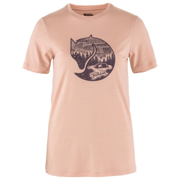 Fjällräven - Women's Abisko Wool Fox S/S - Merinoshirt Gr XL rosa/beige von Fjällräven