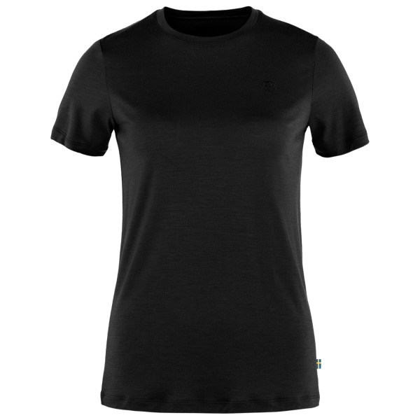 Fjällräven - Women's Abisko Wool S/S - T-Shirt Gr S schwarz von Fjällräven