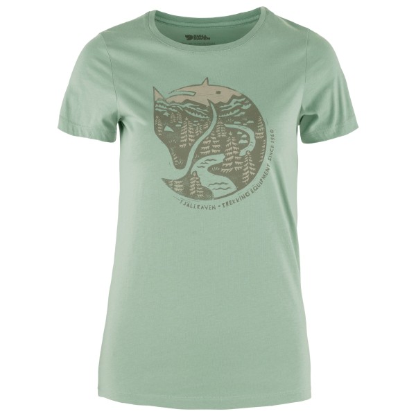 Fjällräven - Women's Arctic Fox Print - T-Shirt Gr M grün von Fjällräven