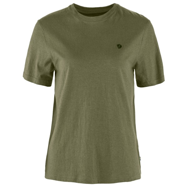 Fjällräven - Women's Hemp Blend T-Shirt - T-Shirt Gr L oliv von Fjällräven