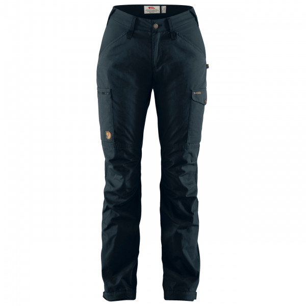 Fjällräven - Women's Kaipak Trousers Curved - Trekkinghose Gr 42 - Fixed Length schwarz/blau von Fjällräven