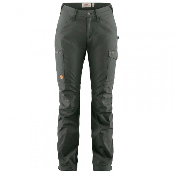Fjällräven - Women's Kaipak Trousers Curved - Trekkinghose Gr 48 - Fixed Length grau von Fjällräven