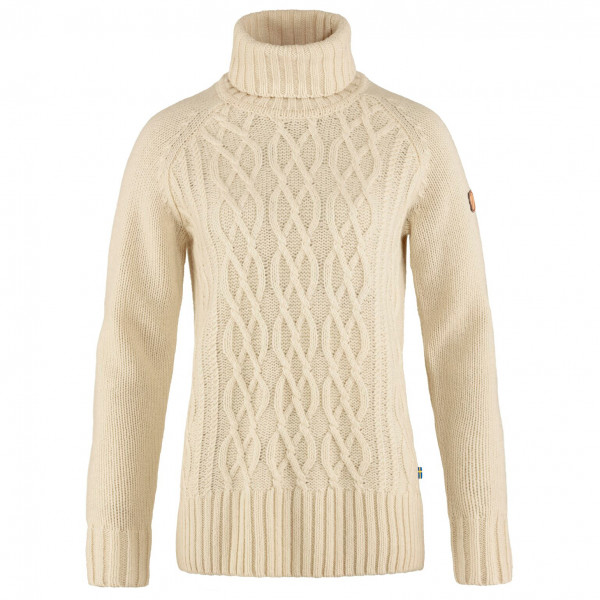 Fjällräven - Women's Övik Cable Knit Roller Neck - Wollpullover Gr L;M;S;XL;XS;XXS beige;blau;grau von Fjällräven