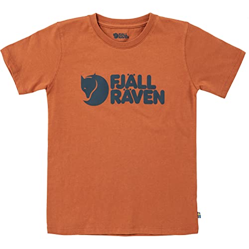 Fjällräven Kinder Kids Logo T-Shirt, Terracotta Brown, 116 von Fjällräven