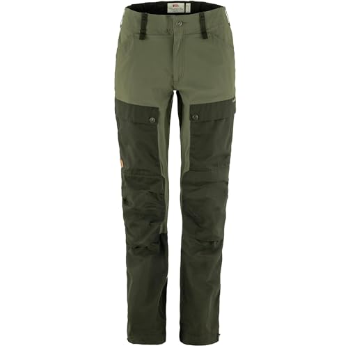 Fjällräven Damen Keb Trousers Curved W Trousers, Deep Forest-Laurel Green, 38/R von Fjällräven