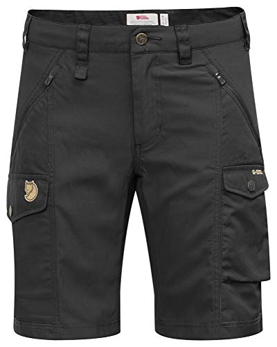 Fjallraven FJALLRAVEN Damen Nikka Shorts Curved W Hose, Black , 46 von Fjällräven