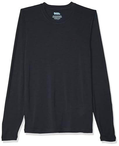Fjallraven Herren Abisko Wool Ls M Sweatshirt, Dark Navy, XS EU von Fjällräven