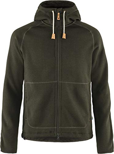 Fjällräven Herren Övik Fleece Hoodie Jacke, Deep Forest, L von Fjällräven