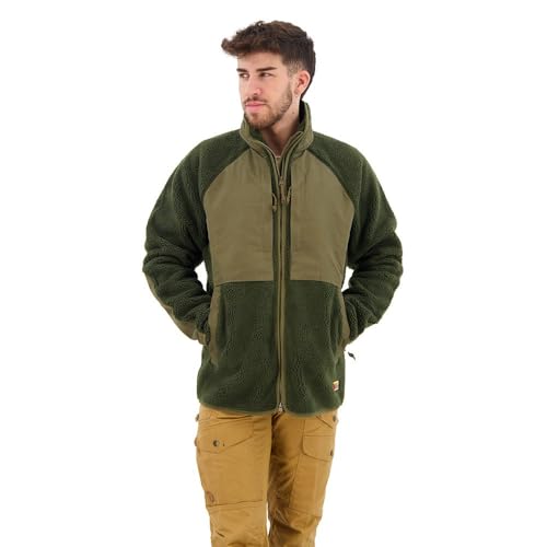 Fjällräven Herren Vardag Pile Jacke, Deep Forest/Laurel Green, S von Fjällräven