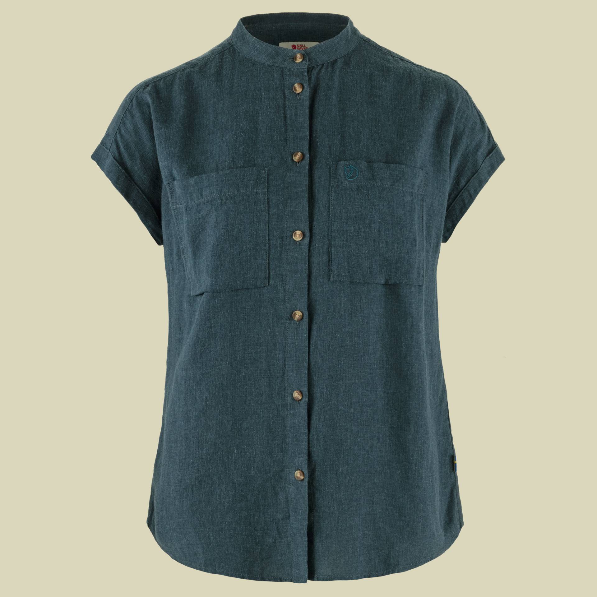 Övik Hemp Shirt SS Women Größe L  Farbe mountain blue von Fjällräven