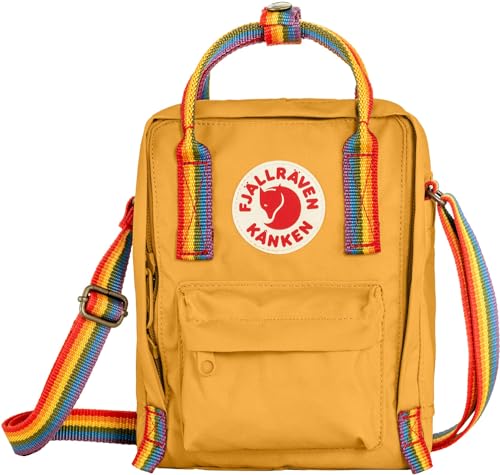 Fjallraven 23623-160-907 Kånken Rainbow Sling Sports backpack Unisex Adult Ochre-Rainbow Pattern Größe One Size von Fjäll Räven