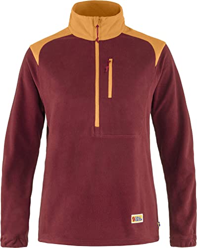 Fjallraven 84785-347-206 Vardag Lite Fleece W Sweatshirt Damen Bordeaux Red-Spicy Orange Größe XL von Fjallraven